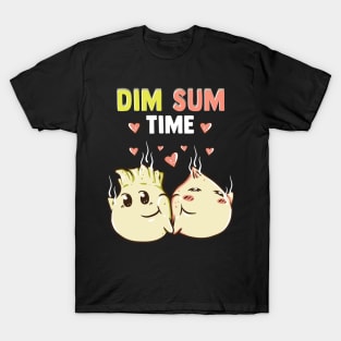 Dim Sum Time Funny Food Pun Cute Dimsum T-Shirt